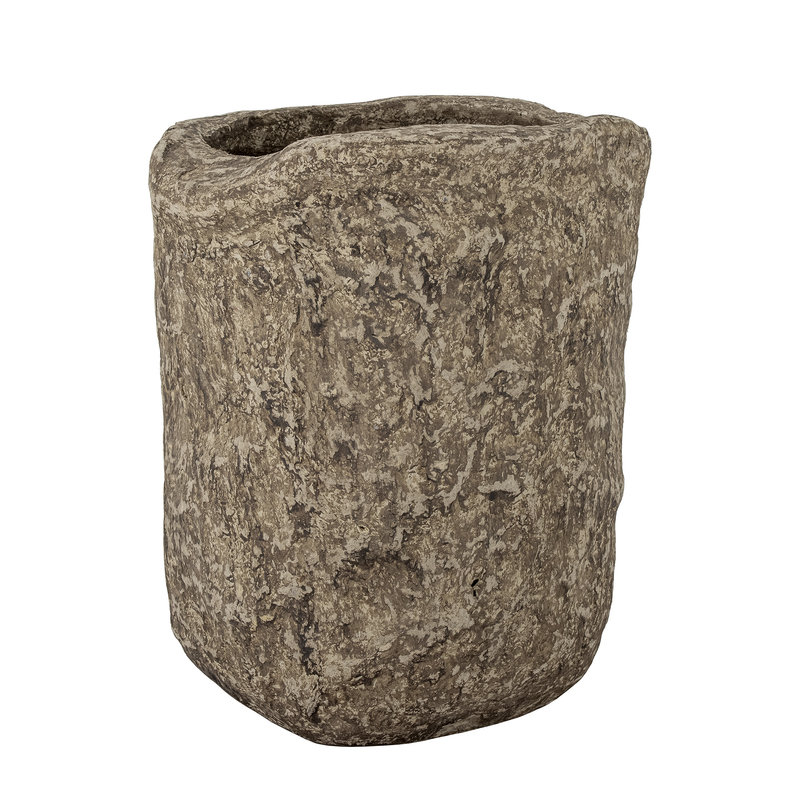 Bloomingville-collectie Janay Deco Vase, Brown, Paper Mache