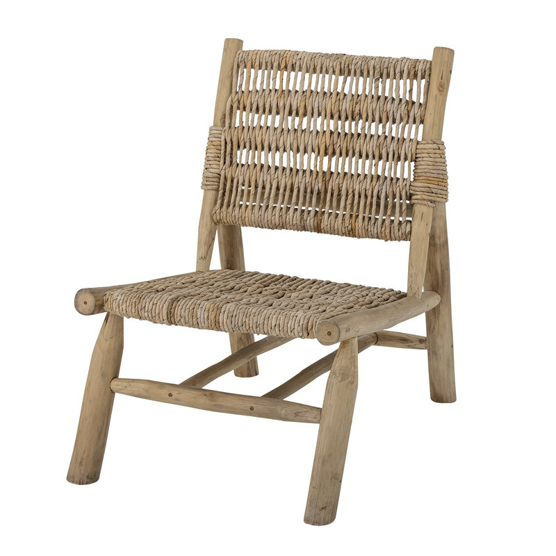 Bloomingville-collectie Teak houten loungestoel Ruthy naturel