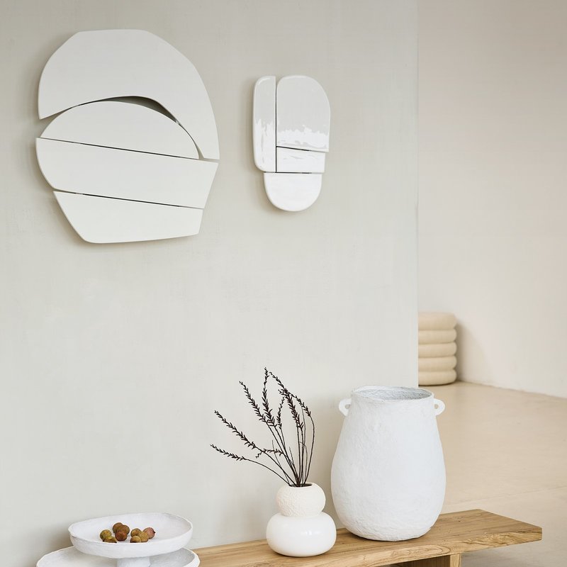 Urban Nature Culture-collectie MDF wanddecoratie Wood Block offwhite 58 cm