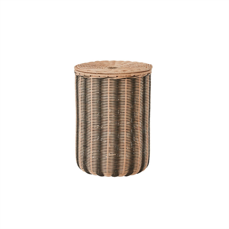 OYOY LIVING Laundry Basket Striped Natural / Black