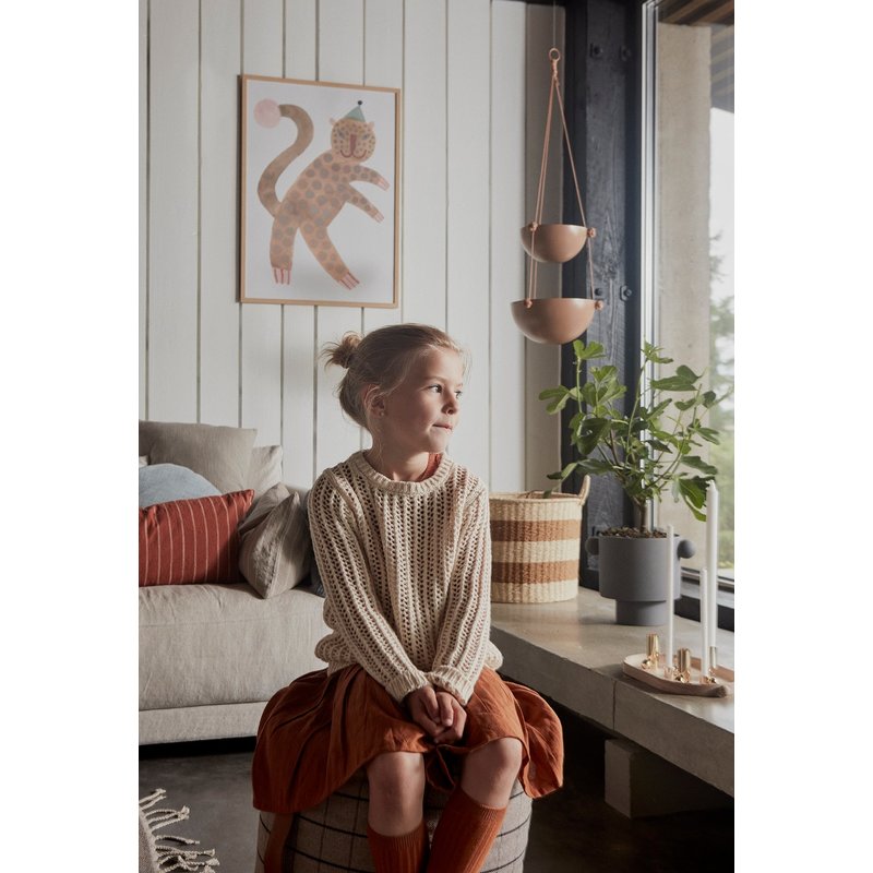 OYOY LIVING-collectie Inka Kana Pot Groot Antraciet