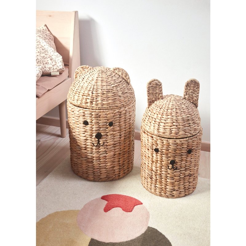 OYOY MINI Storage Basket Bear & Rabbit Set of 2