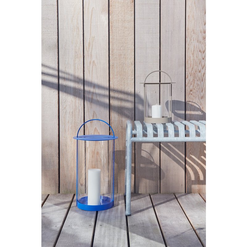 OYOY LIVING Lantern Maki blue Large