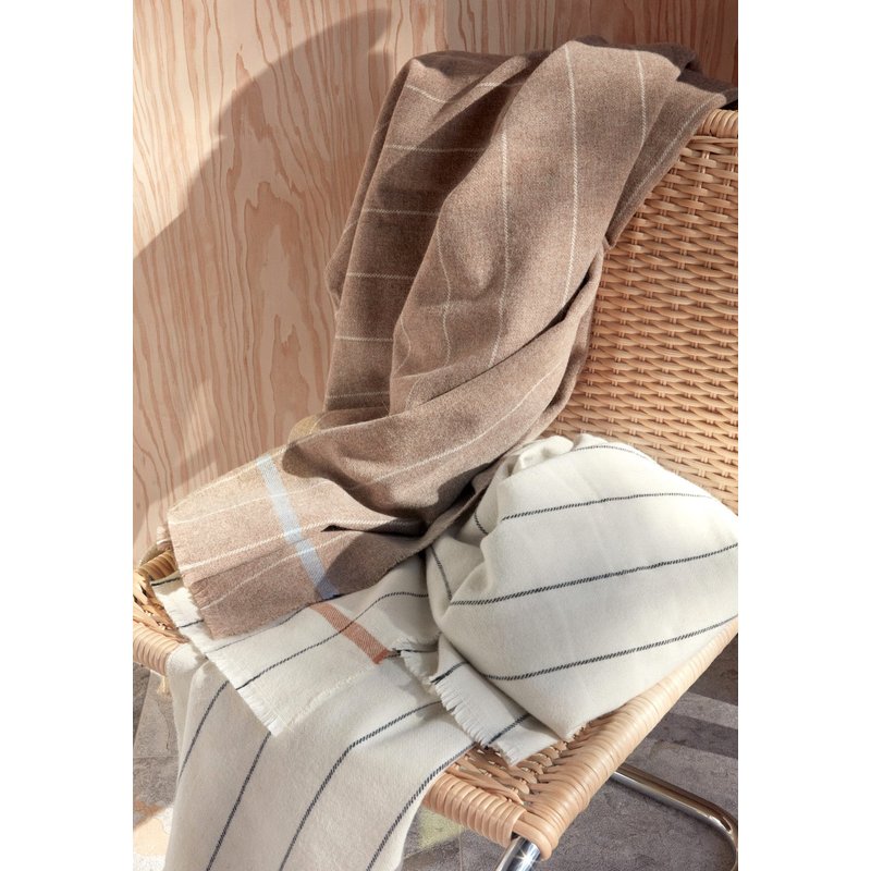 OYOY LIVING Balama Blanket caramel Wool