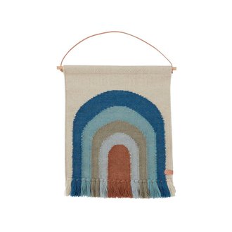 OYOY MINI Tapestry Follow The Rainbow Mini Light Blue