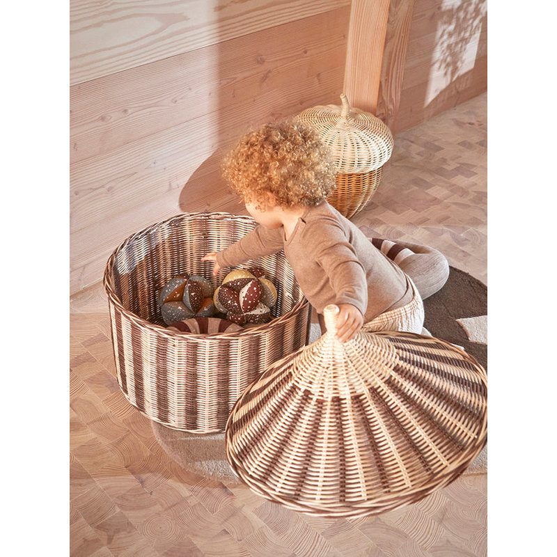 OYOY MINI Basket Circus Set of 2 Nutmeg