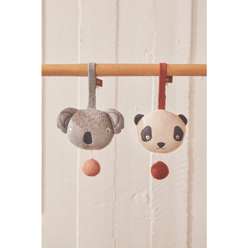 OYOY MINI-collectie Muziekmobiel Panda  Gebroken wit / Zwart