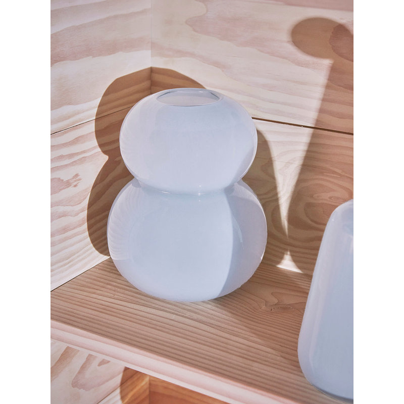 OYOY LIVING Lasi Vase Small Ice Blue