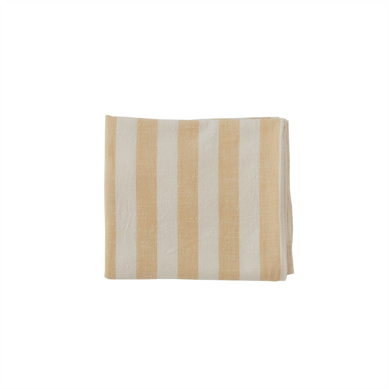 OYOY LIVING-collectie Gestreept Tafelkleed 260x140 cm Vanille