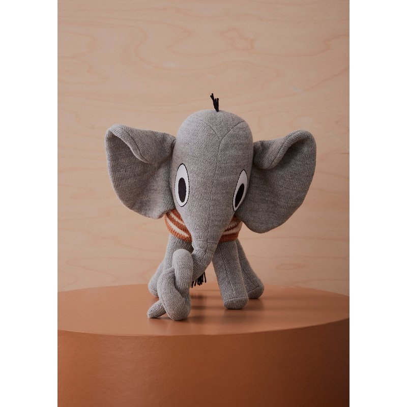 OYOY MINI-collectie Knuffel Olifant Henry Grijs
