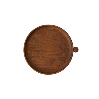 OYOY LIVING Houten Dienblad Inka Rond 25x22,2x20 cm