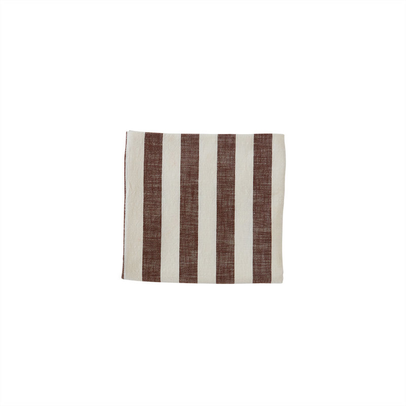 OYOY LIVING Tablecloth Striped 200x140 cm Choko