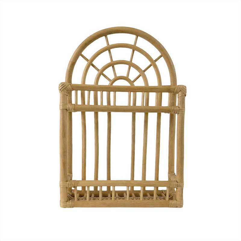 OYOY MINI Wall rack Rainbow natural rattan