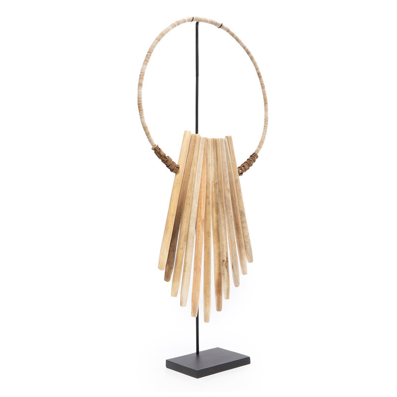 Bazar Bizar Wooden Sticks op Stand - Naturel