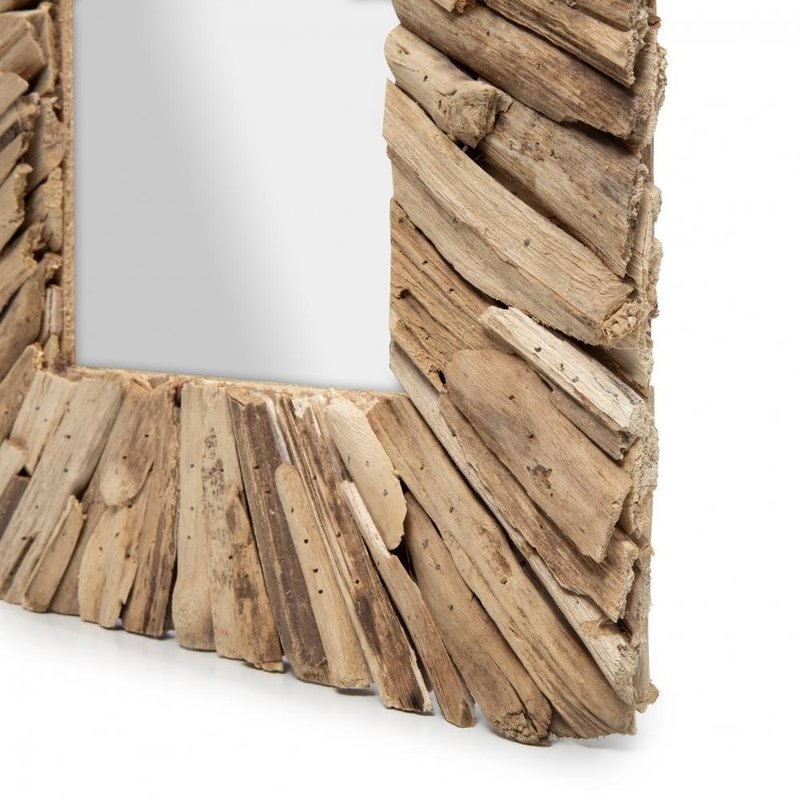 Bazar Bizar Driftwood Framed Spiegel - Naturel - M