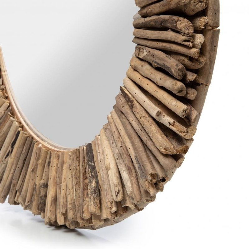 Bazar Bizar Driftwood Halo Spiegel - Naturel - M