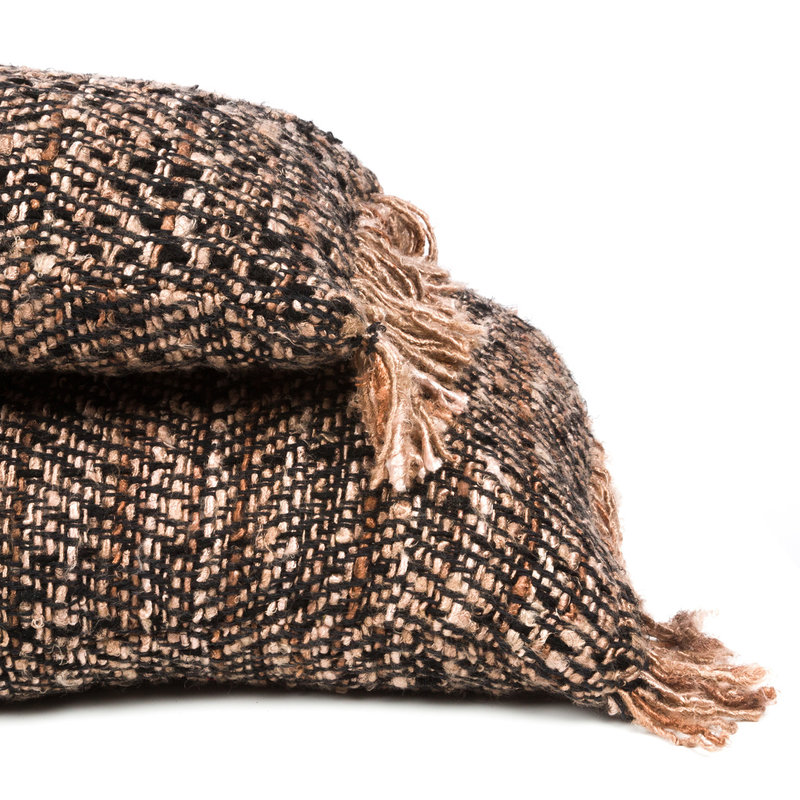 Bazar Bizar-collectie Oh My Gee Kussenhoes - Zwart Koper - 35x100