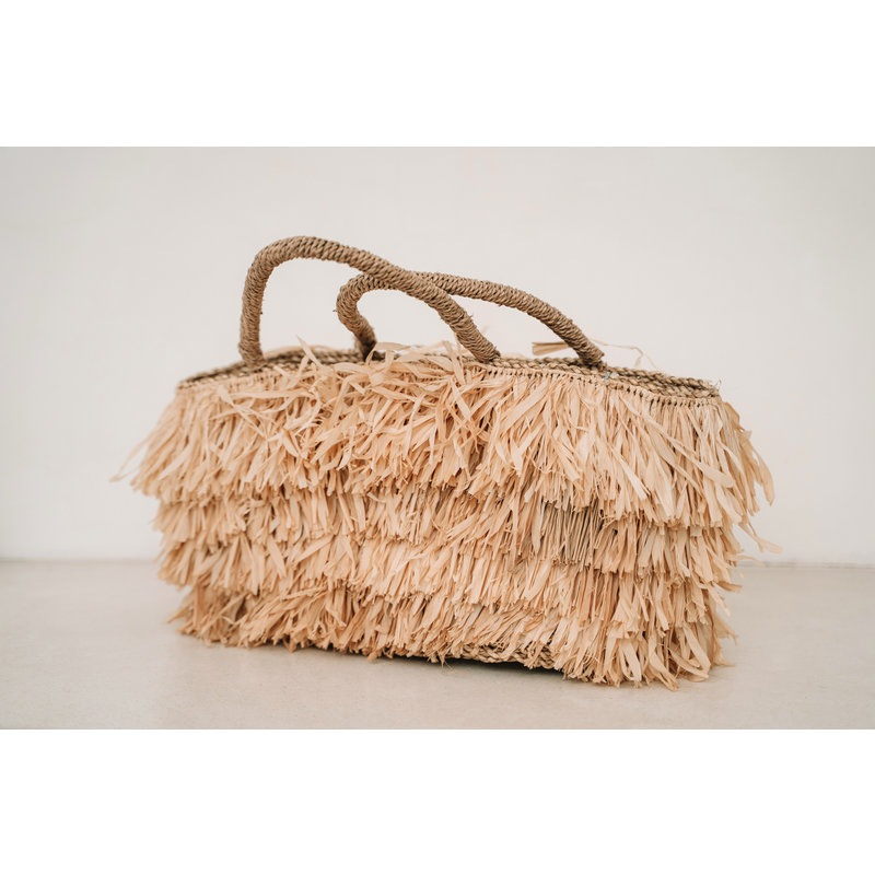 Bazar Bizar Raffia Bahamas Mand - Naturel