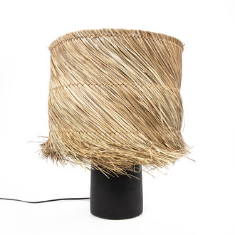 Bazar Bizar Pandan Tafellamp - Zwart Naturel