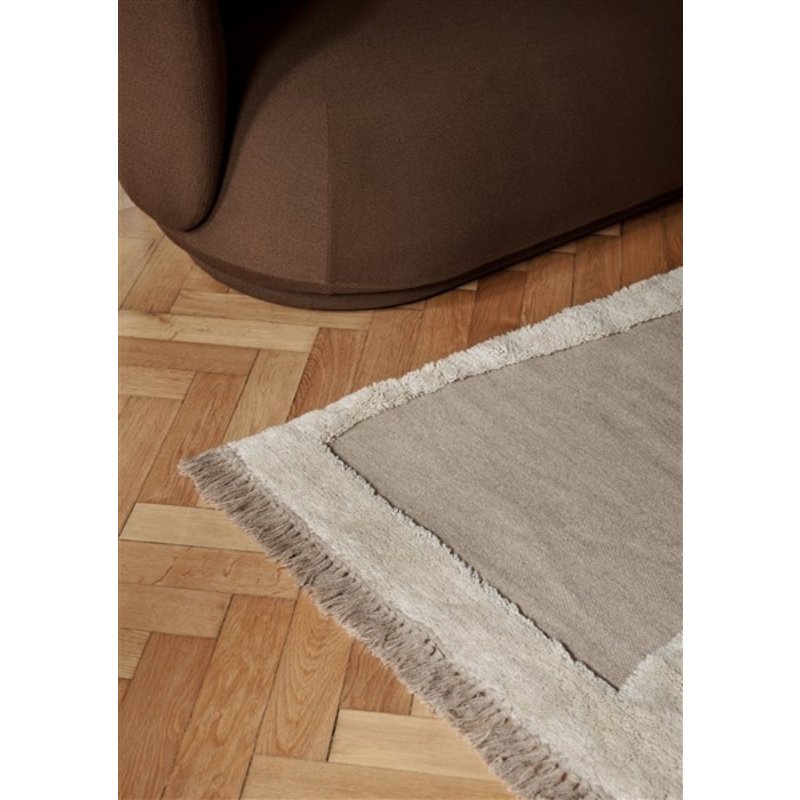ferm LIVING-collectie Alley Wool Rug - Large - Natural