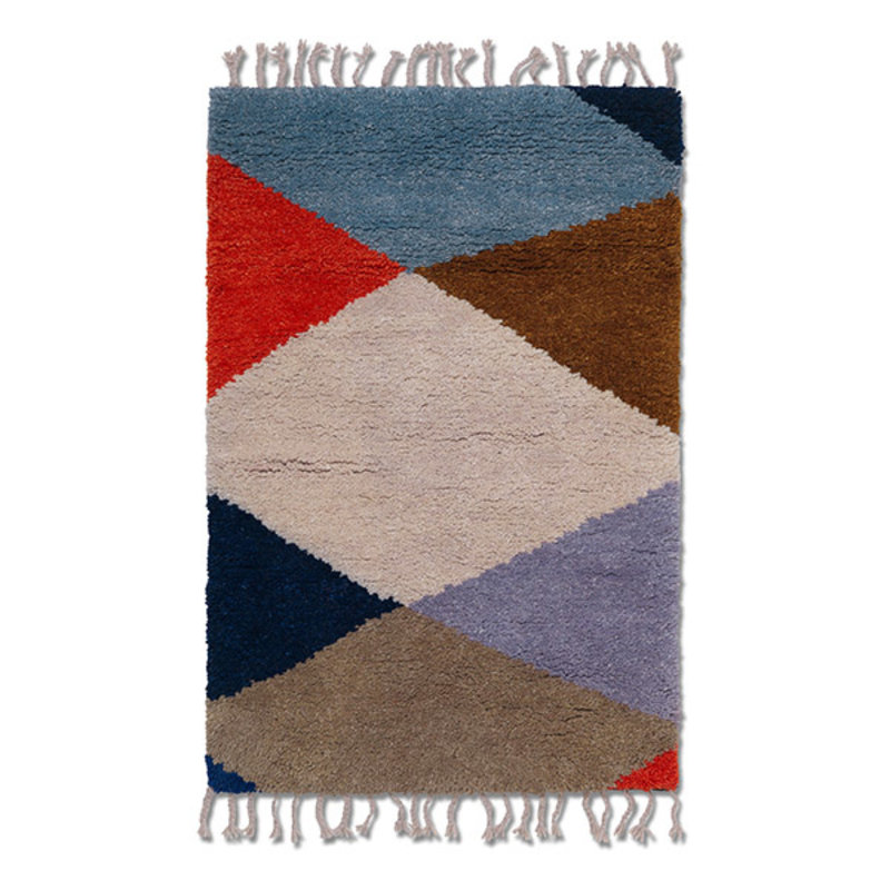 ferm LIVING-collectie Harlequin Knotted Rug