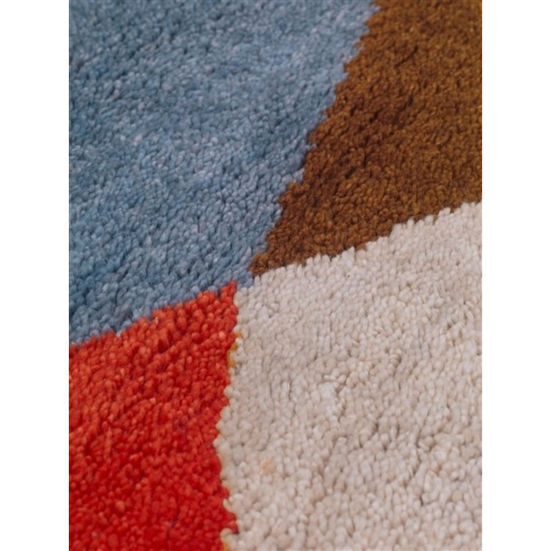 ferm LIVING-collectie Harlequin Knotted Rug