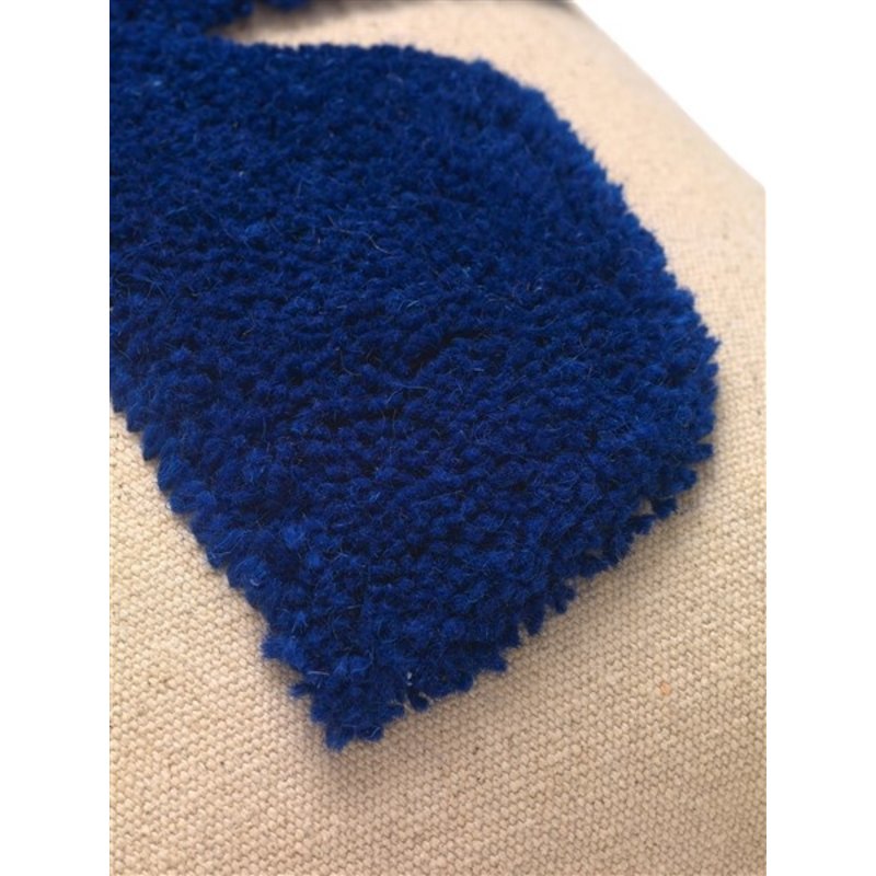 ferm LIVING-collectie Lay Cushion - Rectangular - Sand/Br Blue