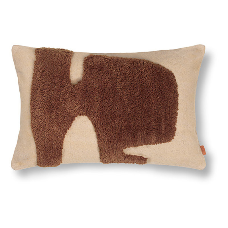 ferm LIVING-collectie Lay Cushion - Rectangular - Sand/Sugar Kelp