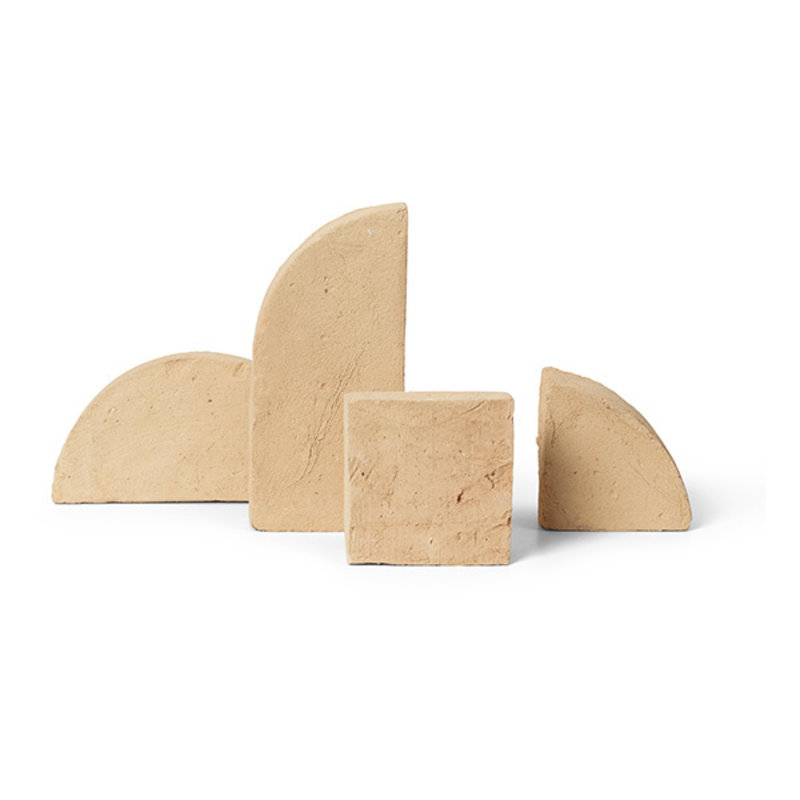 ferm LIVING-collectie Shape Sculpture Set - Yellow