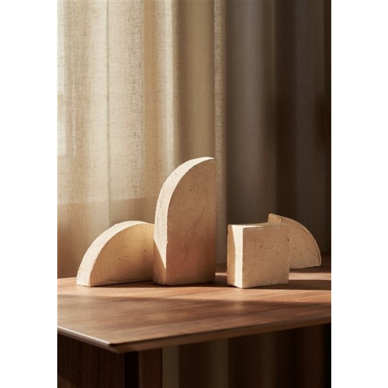 ferm LIVING-collectie Sculptuur set Shape - geel