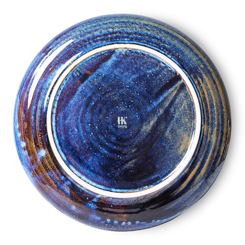 HKliving-collectie Chef ceramics: dinner plate, rustic blue