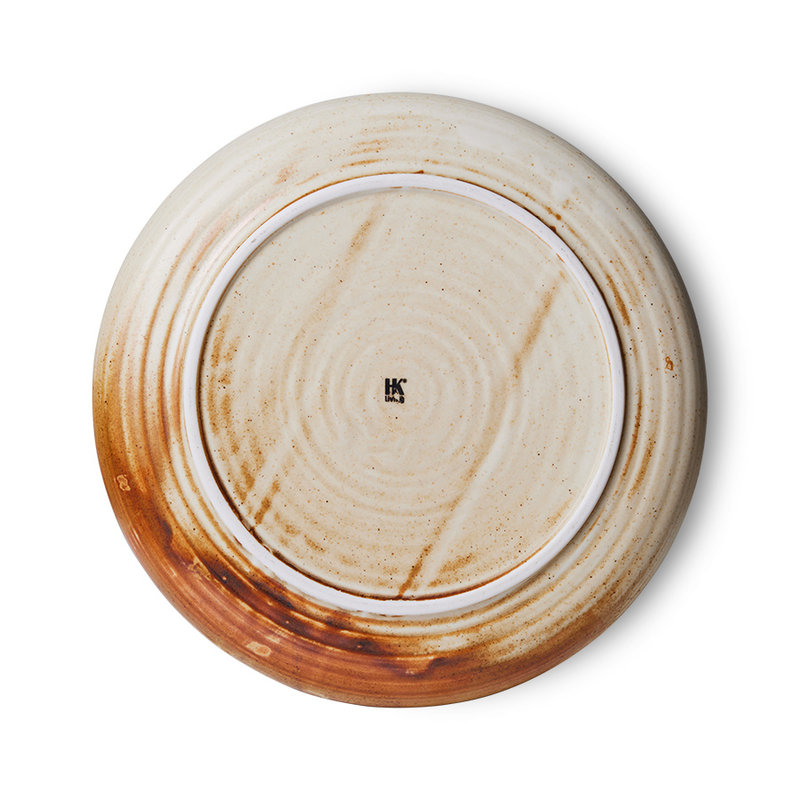 HKLIVING-collectie Chef ceramics: side plate, rustic cream/brown