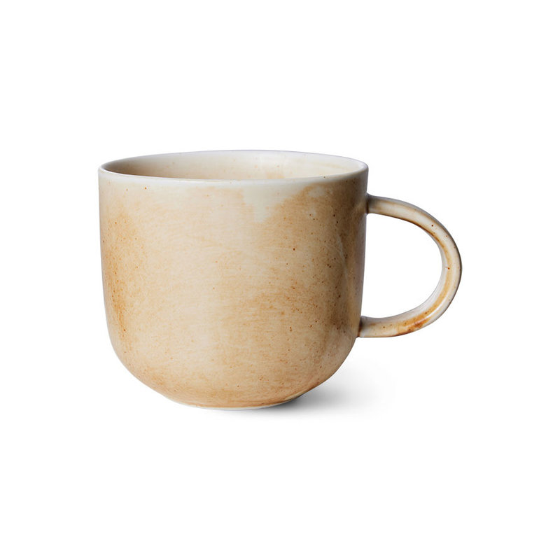 HKliving-collectie Chef ceramics mok creme/bruin