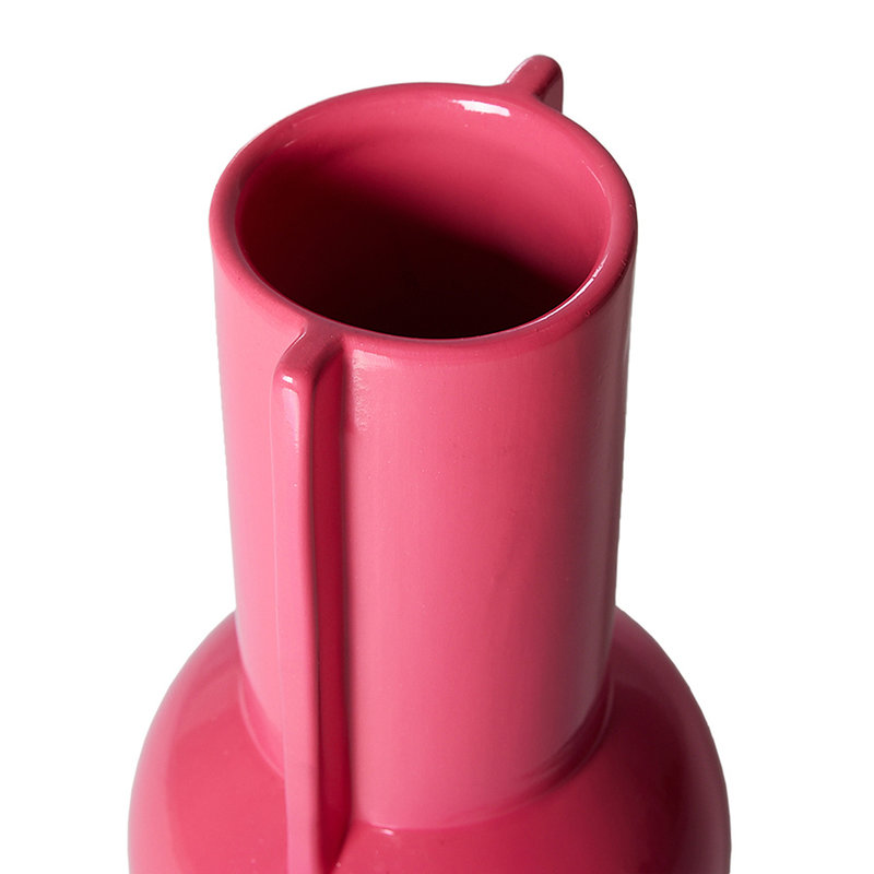 HKliving-collectie Keramieken vaas Hot Pink