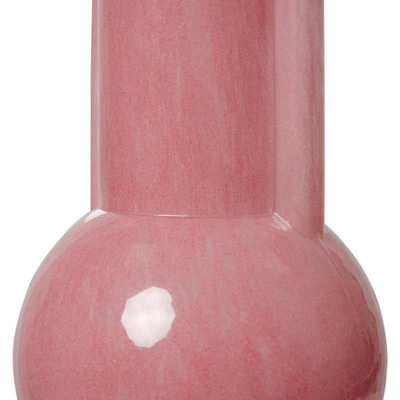 HKliving-collectie Glass vase flamingo pink