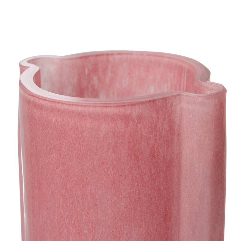 HKLIVING-collectie Glazen vaas Flamingo pink