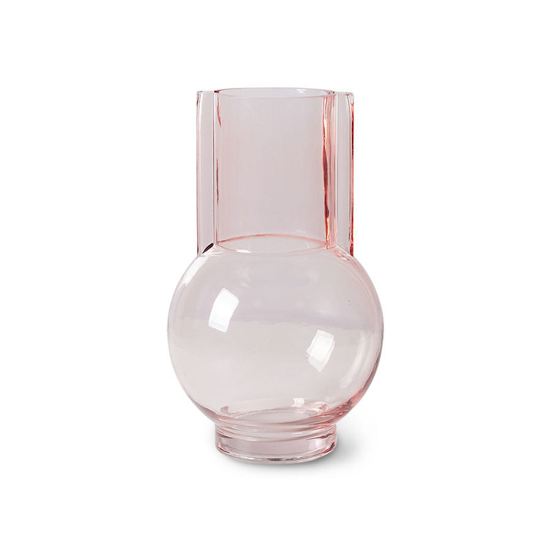 HKLIVING-collectie Glass vase sundae pink