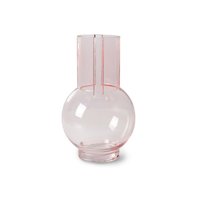 HKliving-collectie Glazen vaas Sundae pink