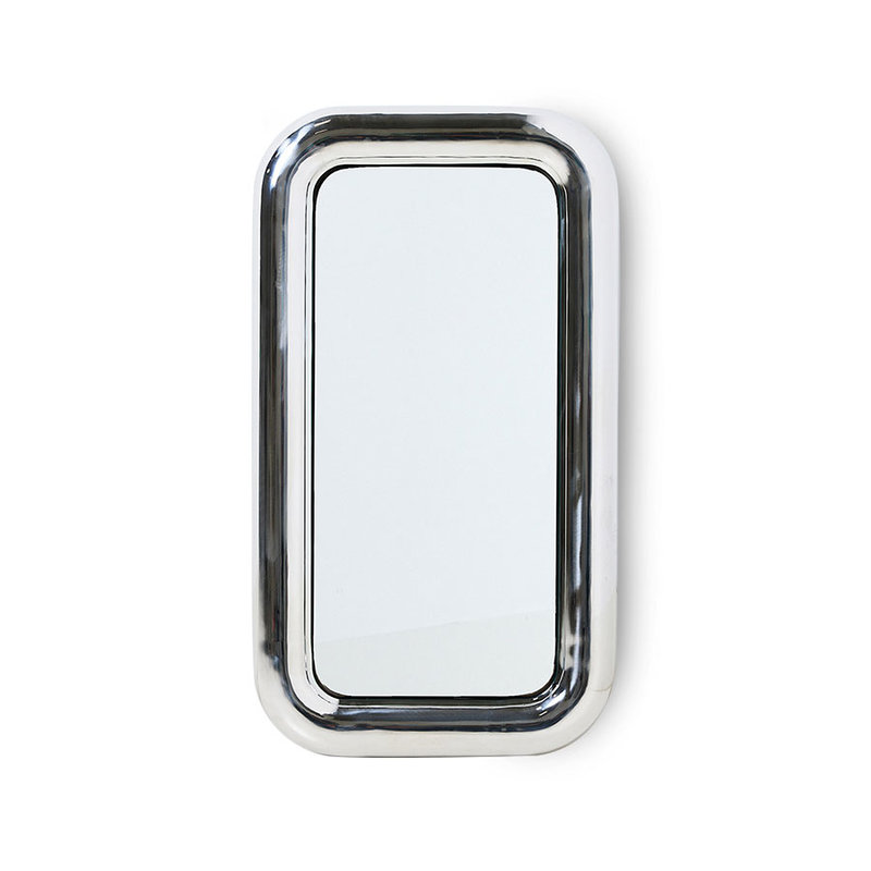 HKLIVING-collectie Chubby spiegel chroom 80 cm