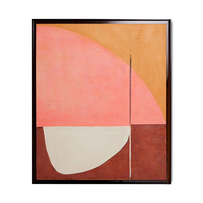 HKliving-collectie Schilderij incl lijst 'Roseate hues' 107x127 cm