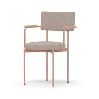 HKLIVING Eetkamerstoel met armleuning nude frame - upminster