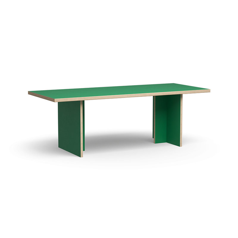 HKliving-collectie Eettafel rechthoek groen 220 cm
