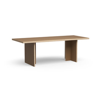 HKliving Eettafel rechthoek bruin 220 cm