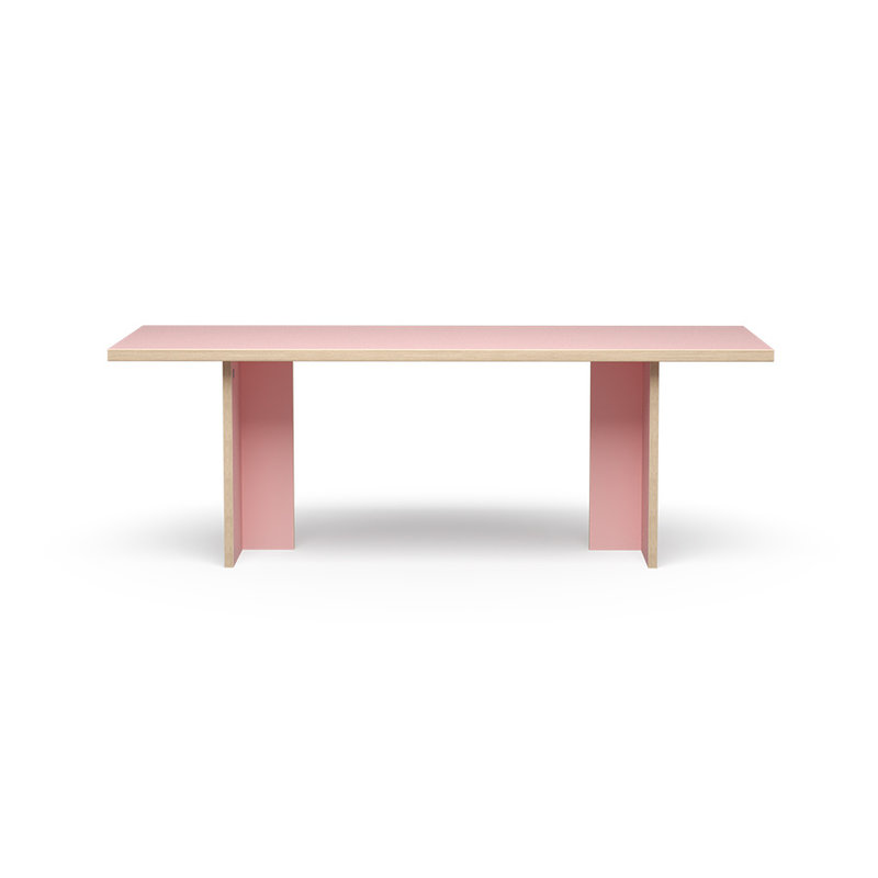 HKLIVING-collectie Eettafel rechthoek roze 220 cm