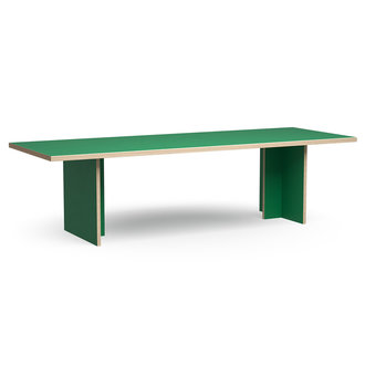 HKliving Dining table, green, rectangular 280cm