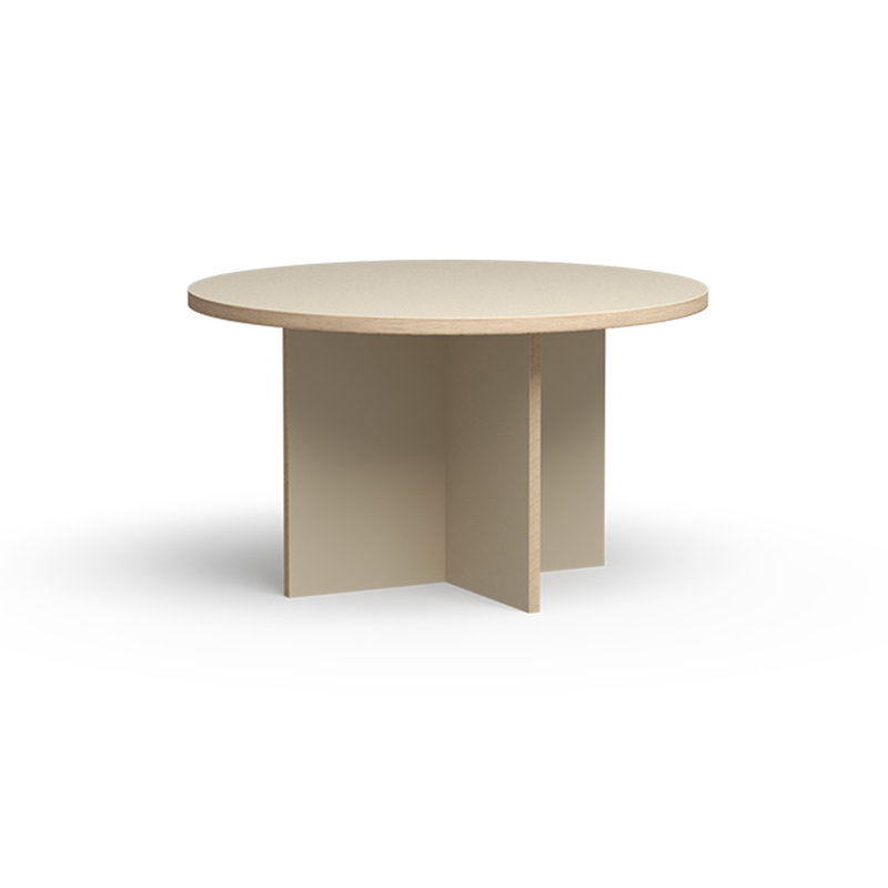 HKliving-collectie Dining table, cream, round 130cm