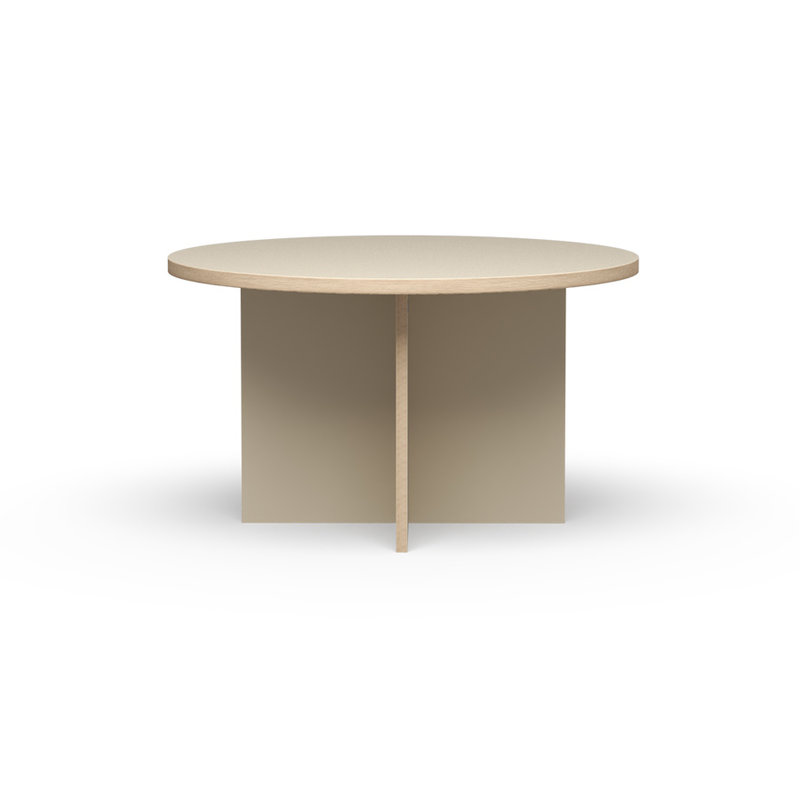 HKliving-collectie Dining table, cream, round 130cm