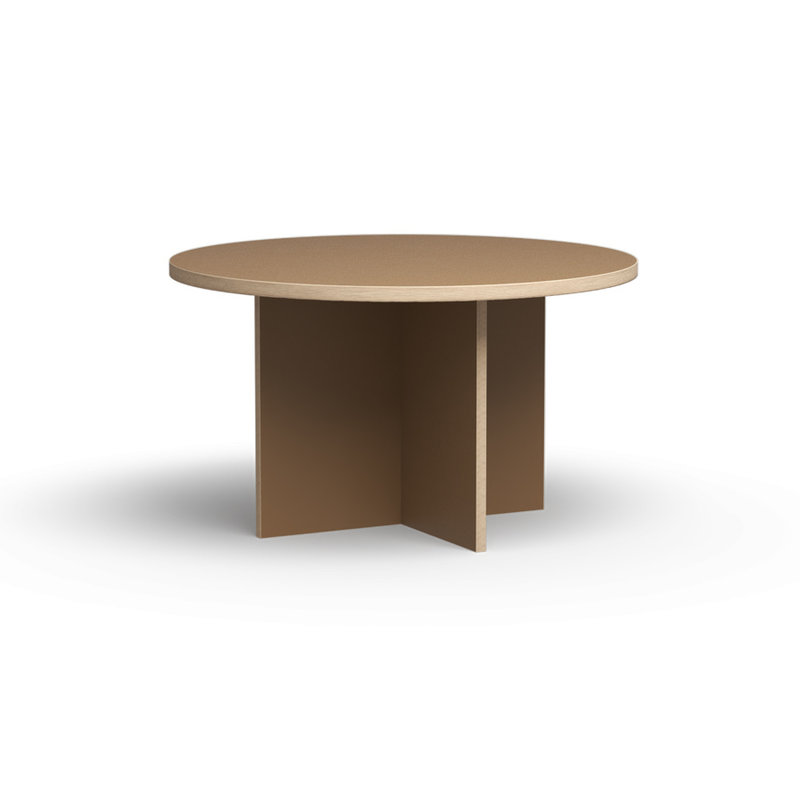 HKliving-collectie Dining table, brown, round 130cm