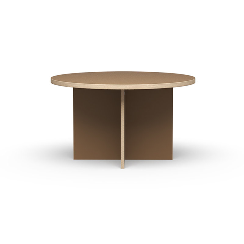 HKliving-collectie Dining table, brown, round 130cm