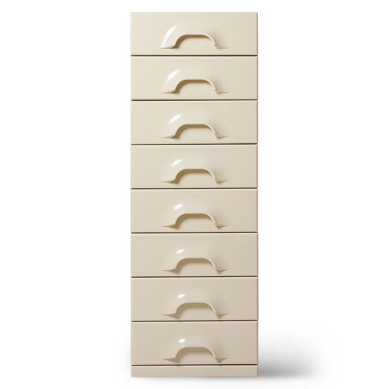 HKliving-collectie Chest of 8 drawers, cream